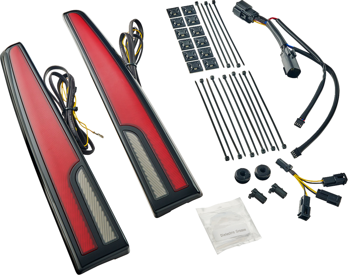 CIRO LED Taillight - Red Lens - Black - Tri Glide 40086 - Cycle City Outdoors