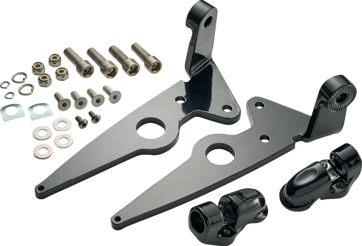 CIRO Highway Peg Mounts - Driver - Black - Indian 66201 - Cycle City Outdoors