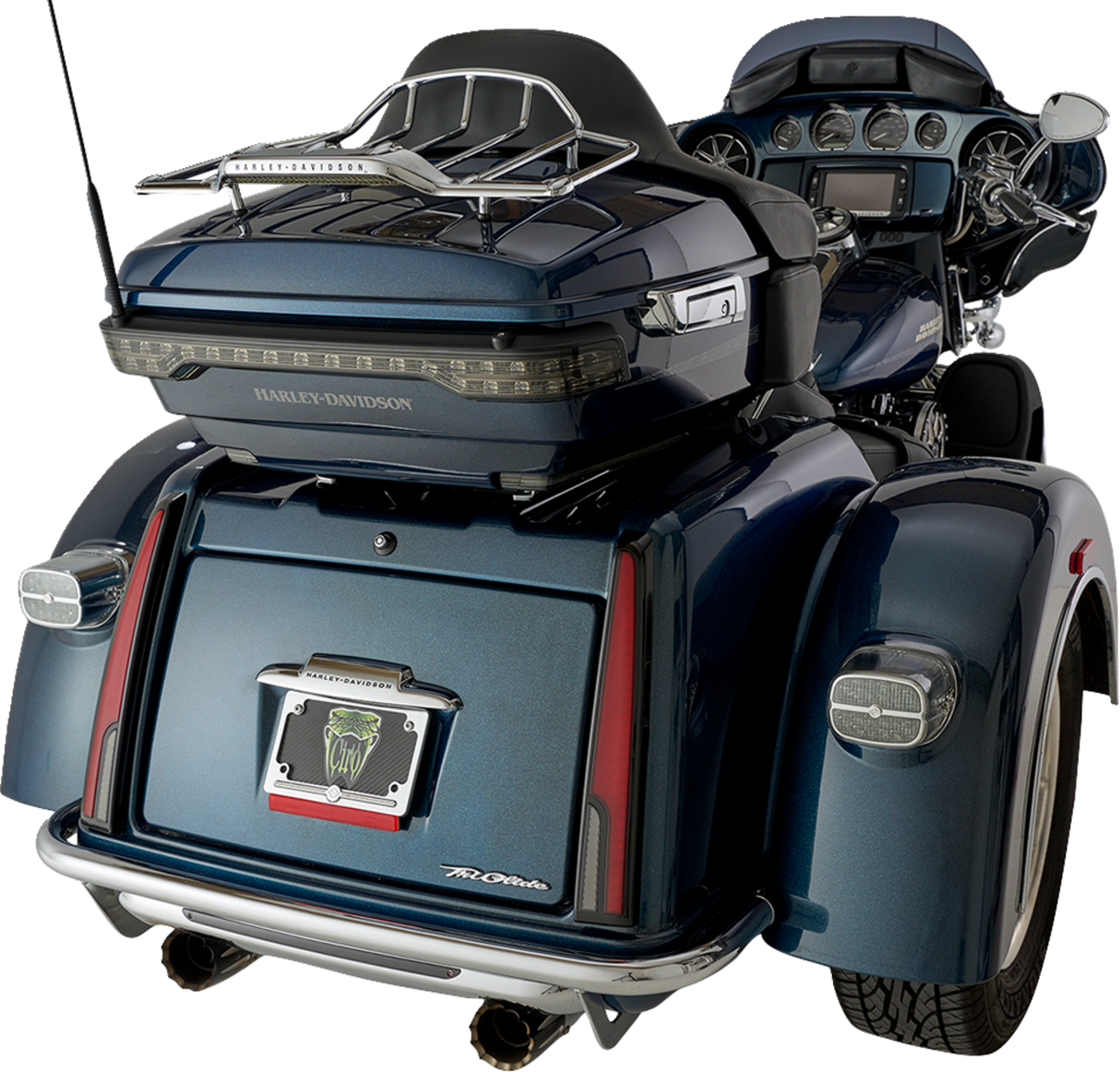 CIRO LED Taillight - Red Lens - Black - Tri Glide 40086 - Cycle City Outdoors