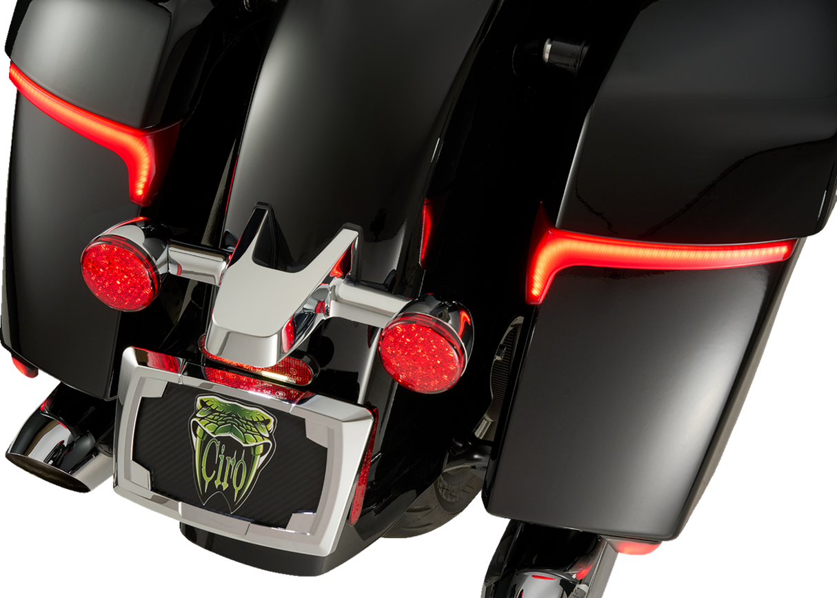 Ciro Saddlebag Light - Red Lens - Indian 4R010 - Cycle City Outdoors