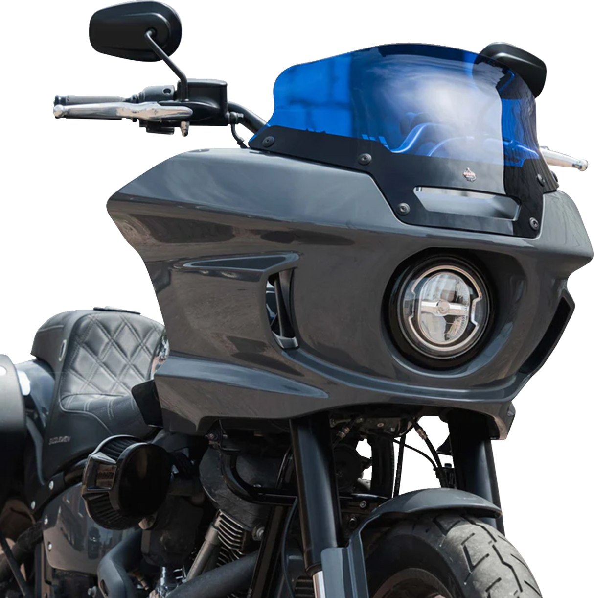 KLOCK WERKS Kolor Flare* Sport Windshield - 6" - Blue - FXLRST KWW-02-0626