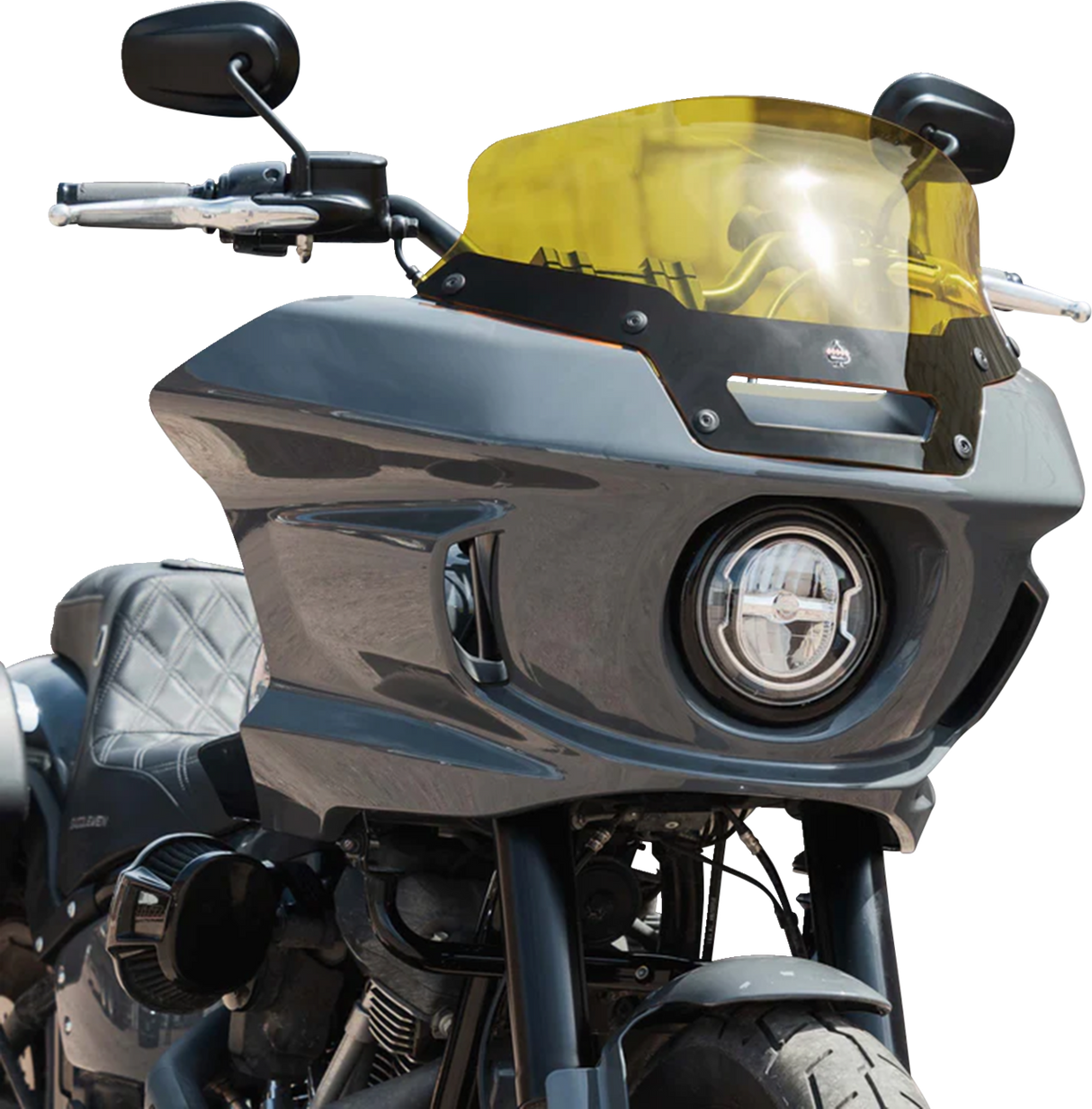 KLOCK WERKS Kolor Flare* Sport Windshield - 6" - Yellow - FXLRST KWW-02-0624