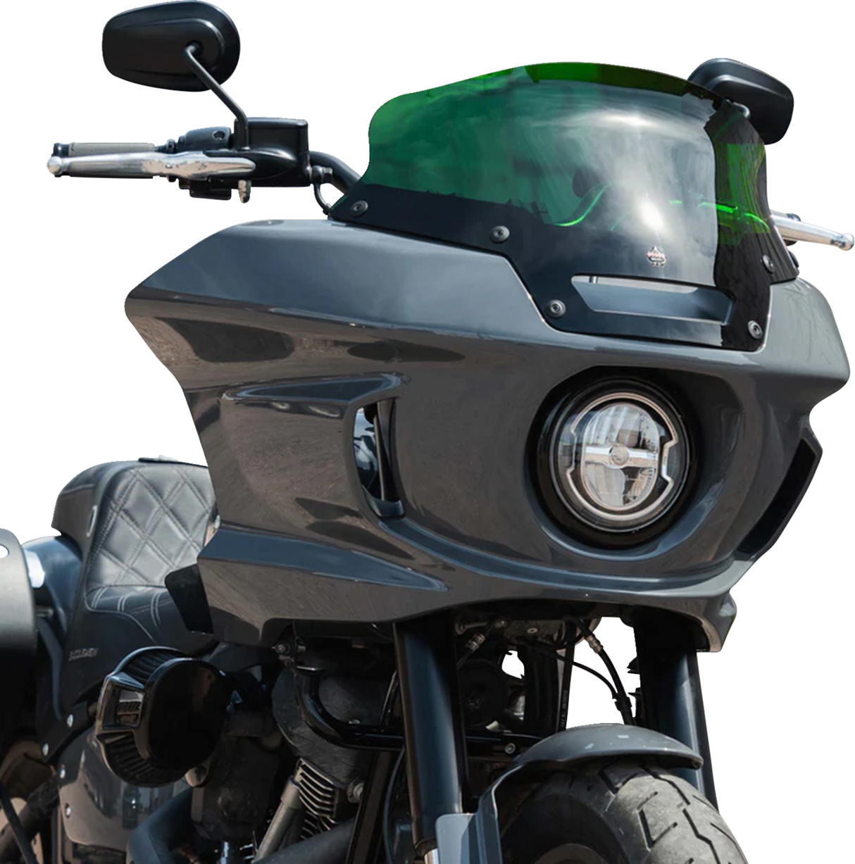 KLOCK WERKS Kolor Flare* Sport Windshield - 6" - Green - FXLRST KWW-02-0625