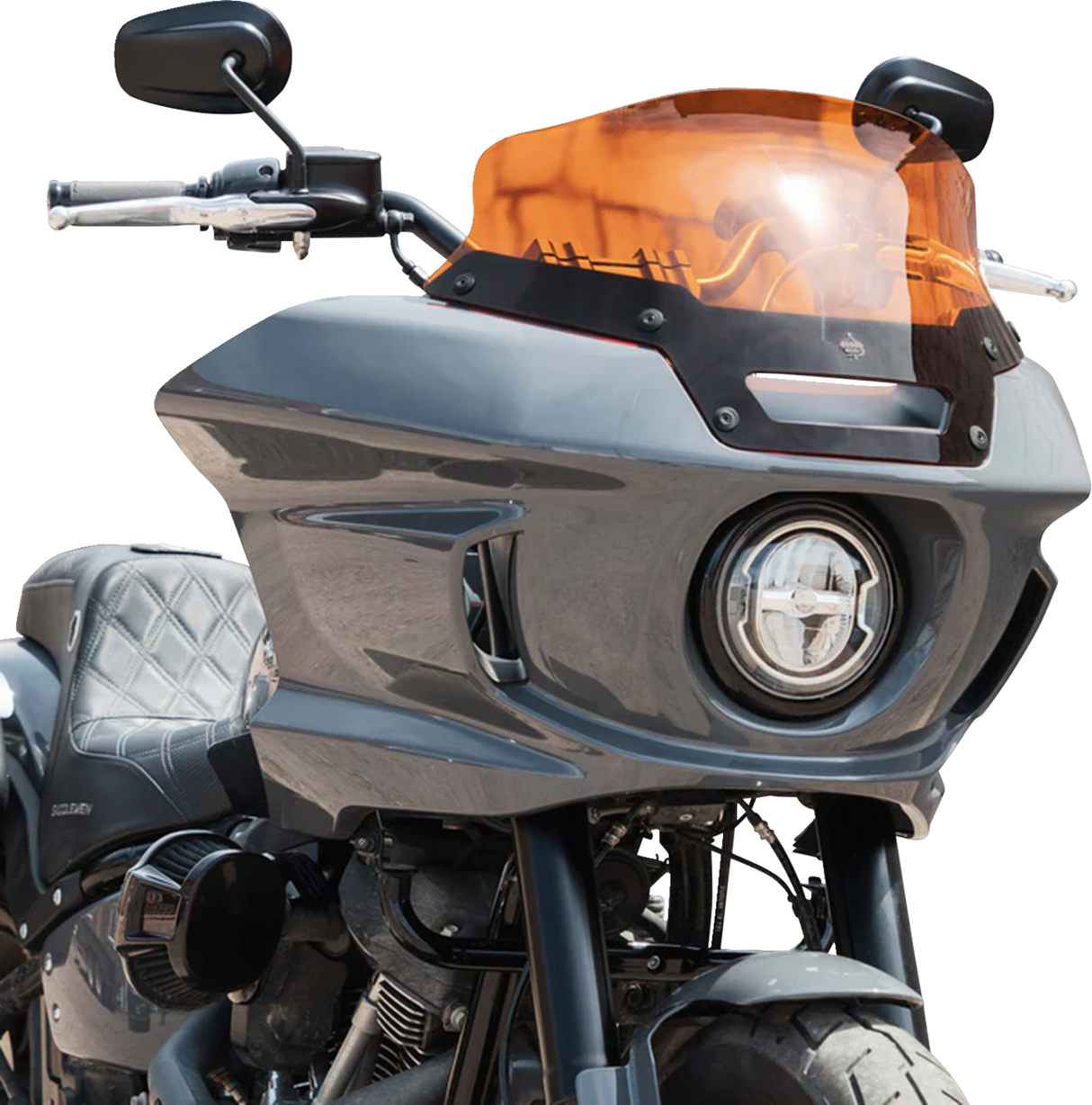 KLOCK WERKS Kolor Flare* Sport Windshield - 6" - Orange - FXLRST KWW-02-0623