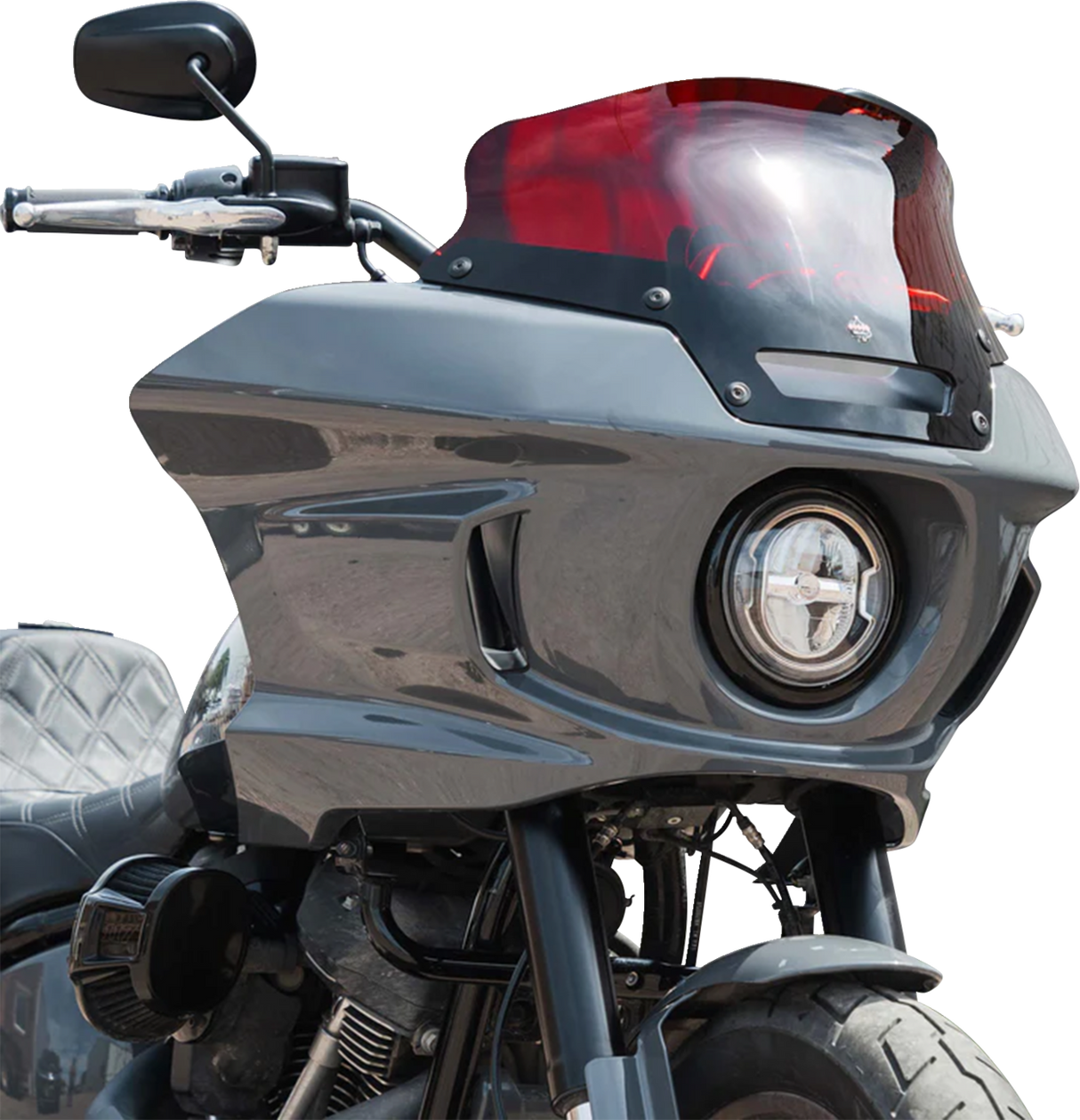 KLOCK WERKS Kolor Flare* Sport Windshield - 6" - Red - FXLRST KWW-02-0622