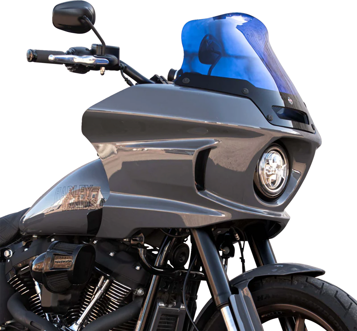 KLOCK WERKS Kolor Flare* Sport Windshield - 8" - Blue - FXLRST KWW-02-0633