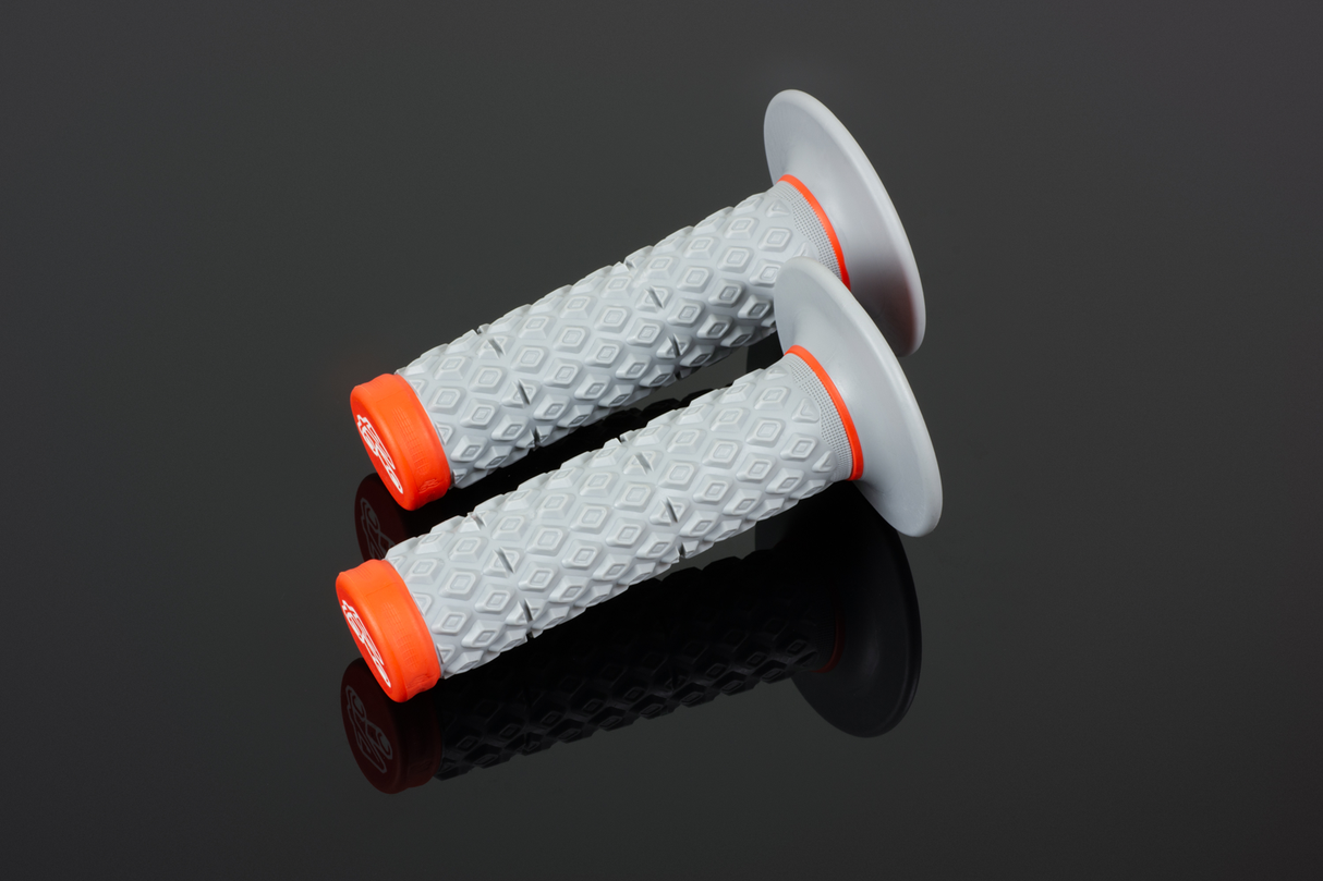 RENTHAL MX Dual Grips - Comfort - Soft/Firm - Orange G208 - Cycle City Outdoors