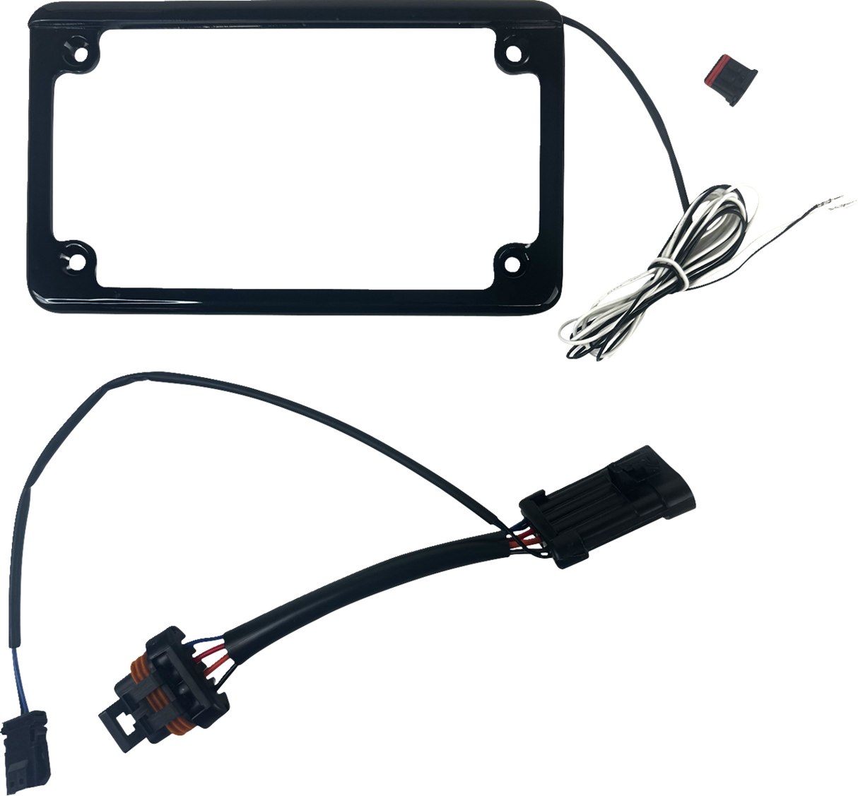 Custom Dynamics Lighted License Plate Frame - Gloss Black CD-LPF-GEN - Cycle City Outdoors