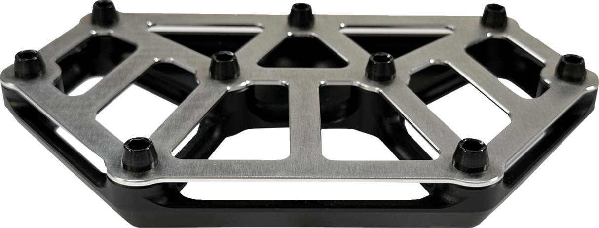 KODLIN USA NXL Mini Floorboards - Black w/ Stainless Steel K73254