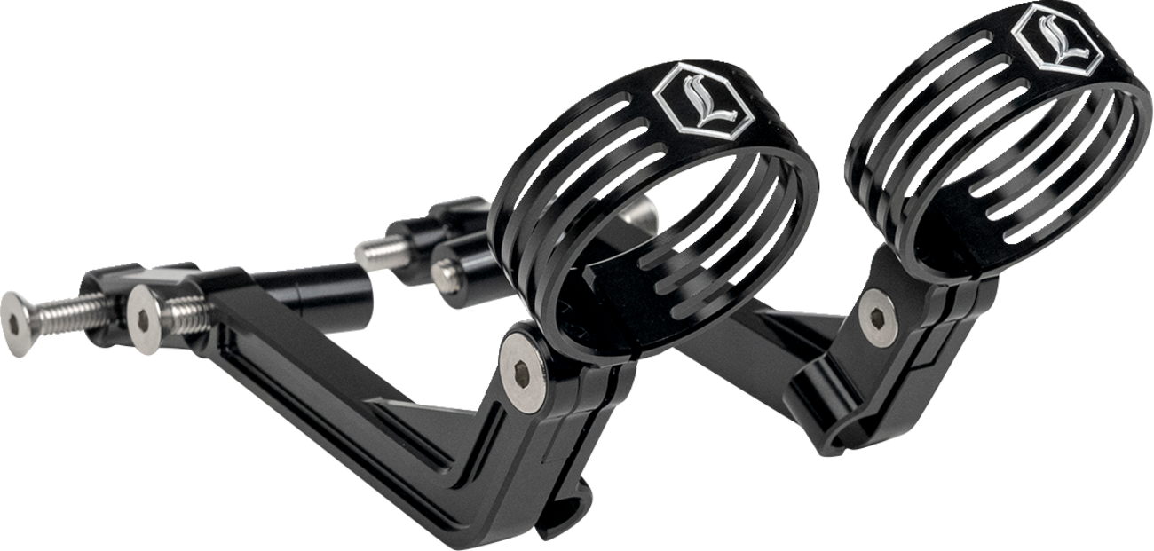 LEGEND SUSPENSION REVO ARC External Reservoir Mounts - Black 1313-0245