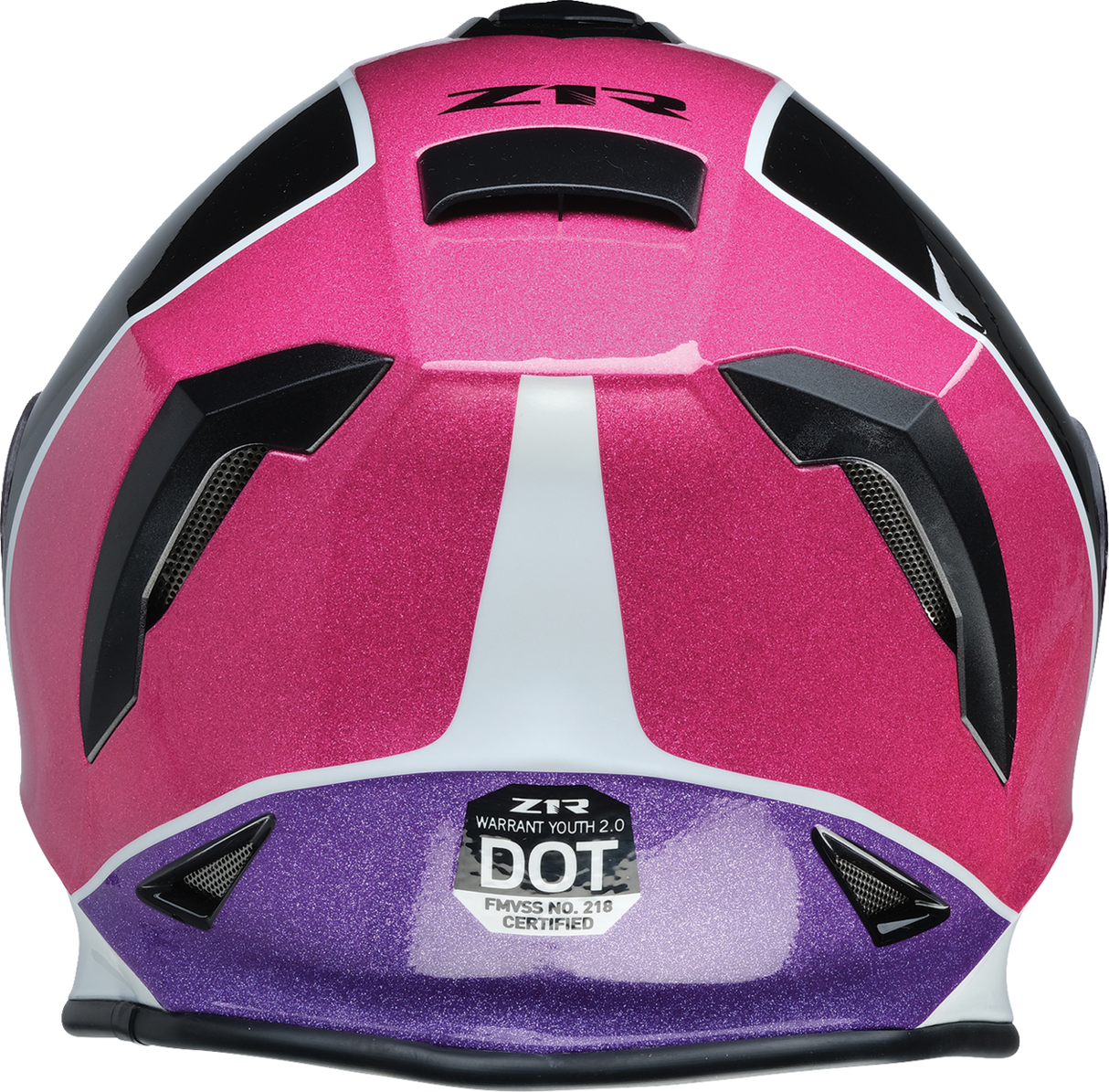 Z1R Youth Warrant Snow Helmet - Fresh Pow - Pink/Purple - Large 0122-0137