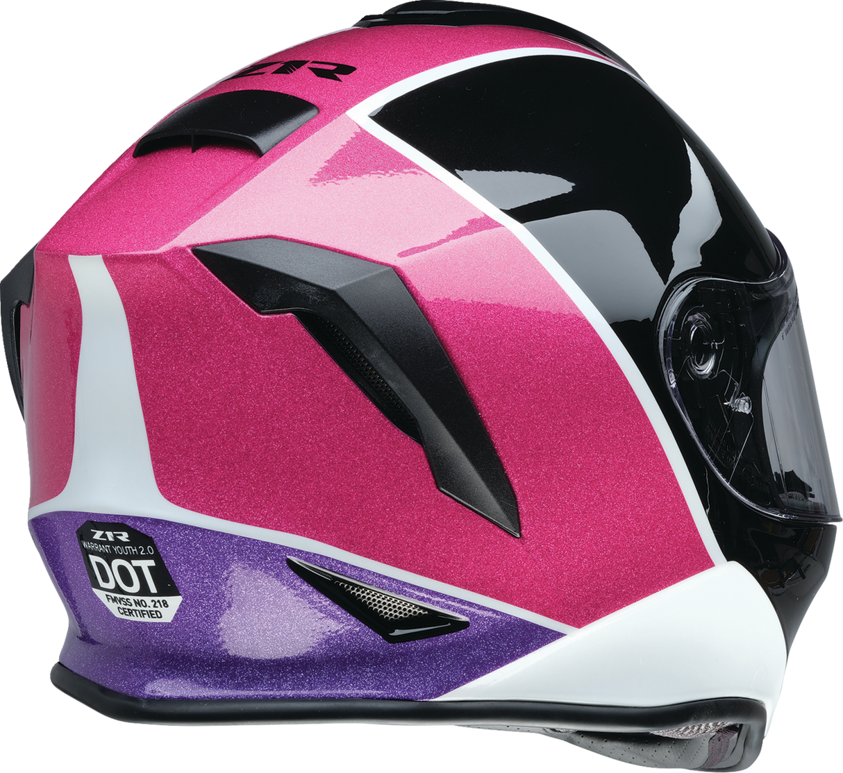 Z1R Youth Warrant Snow Helmet - Fresh Pow - Pink/Purple - Large 0122-0137