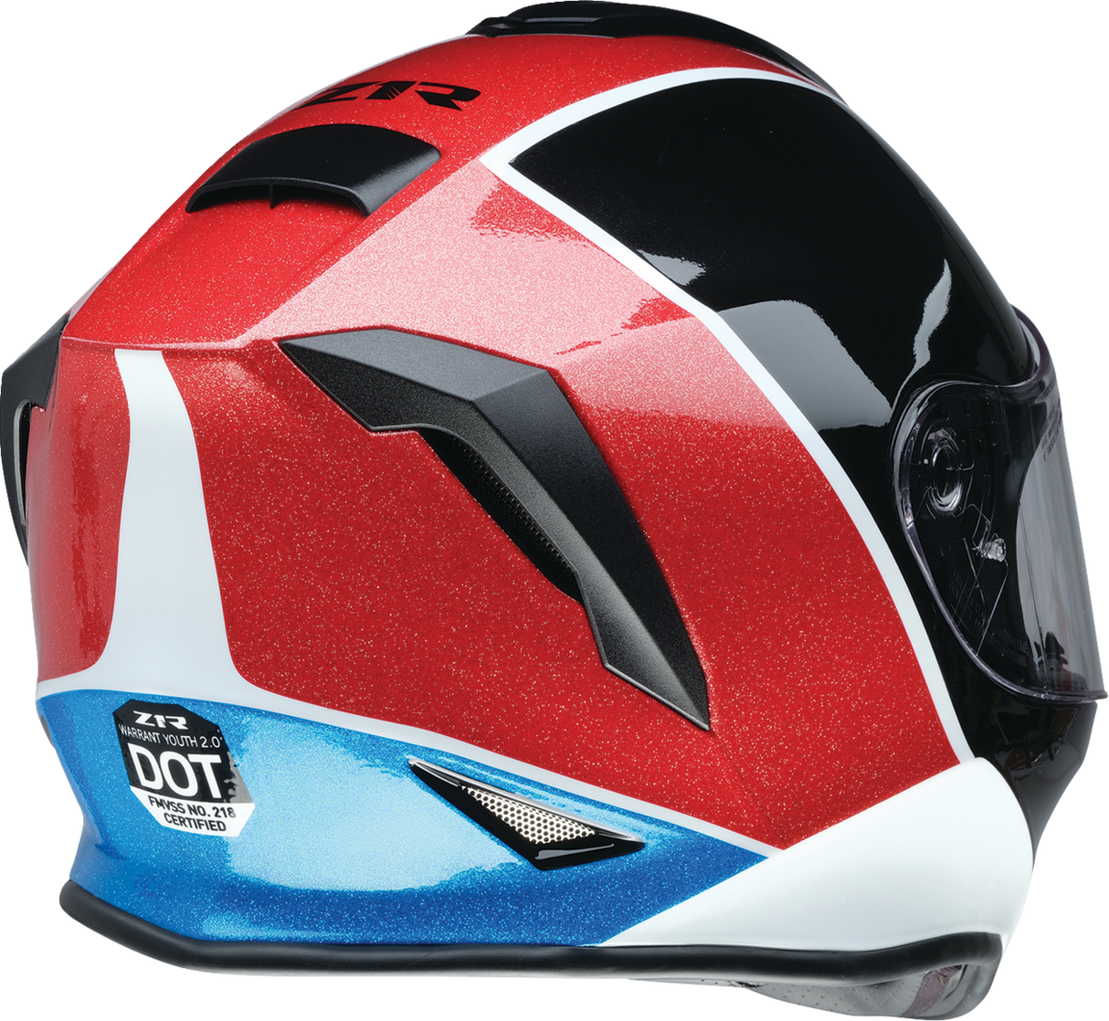 Z1R Youth Warrant Snow Helmet - Fresh Pow - Red/White/Blue - Small 0122-0128
