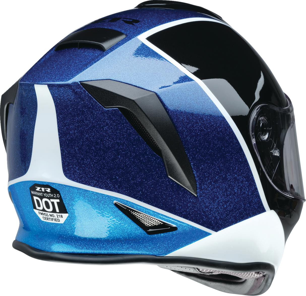 Z1R Youth Warrant Snow Helmet - Fresh Pow - Purple/Blue - Large 0122-0140