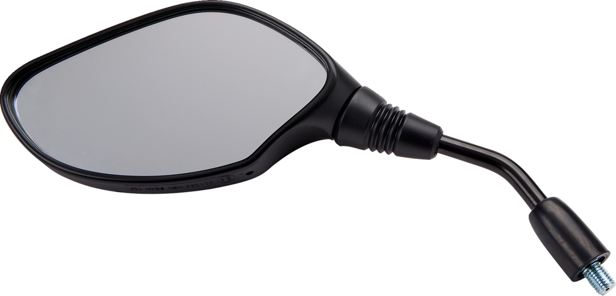 PARTS UNLIMITED 96008 Oval Black Left Side View Mirror