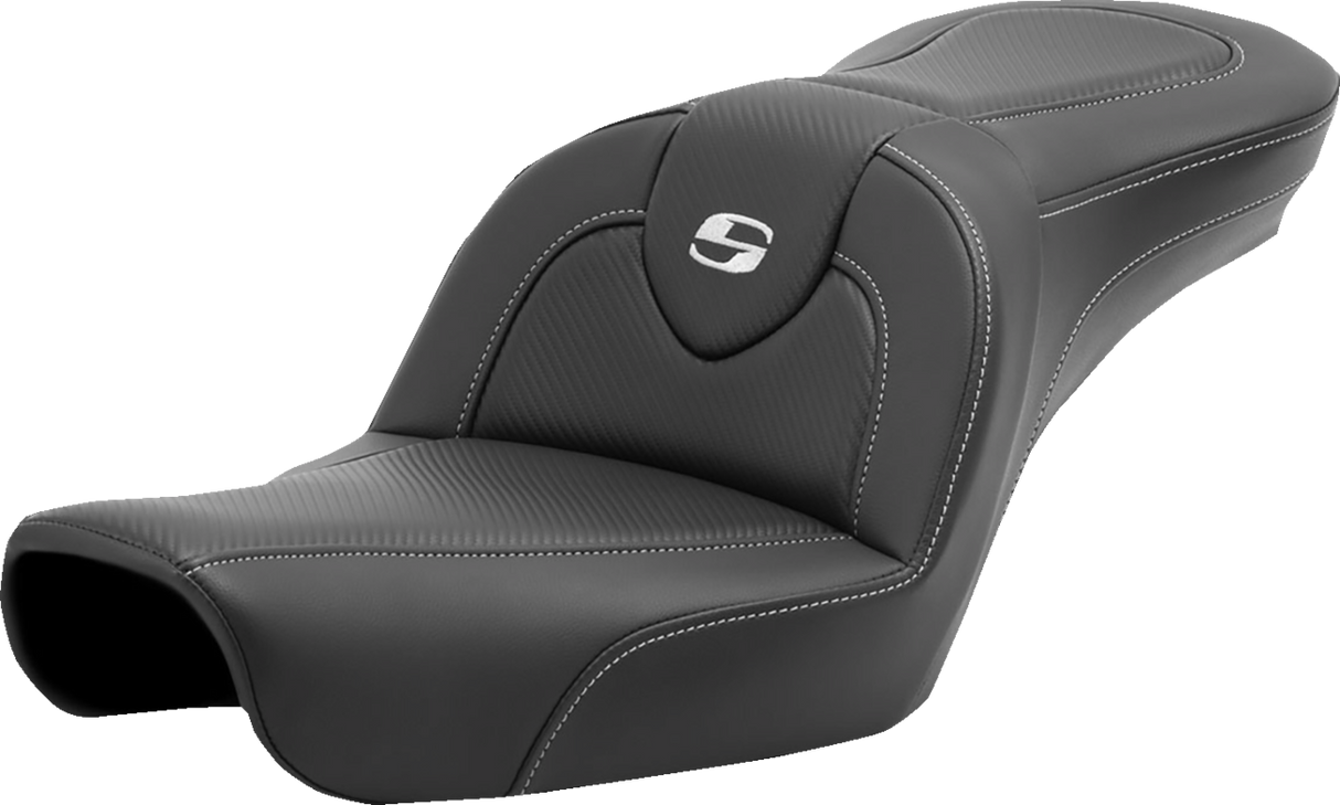 SADDLEMEN Roadsofa* Carbon Fiber Seat - Carbon Fiber - without Backrest - FXD '96-'03 896-04-185