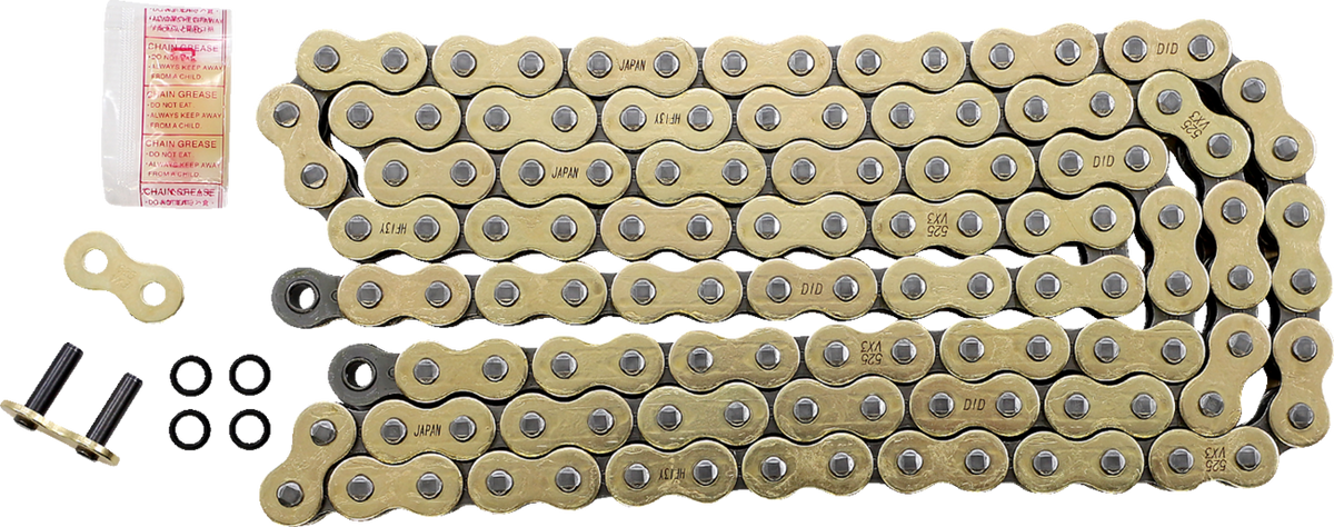 DID M525VX3G120ZB 525 VX3 - Drive Chain - 120 Links - Gold | Adventure/ATV/UTV