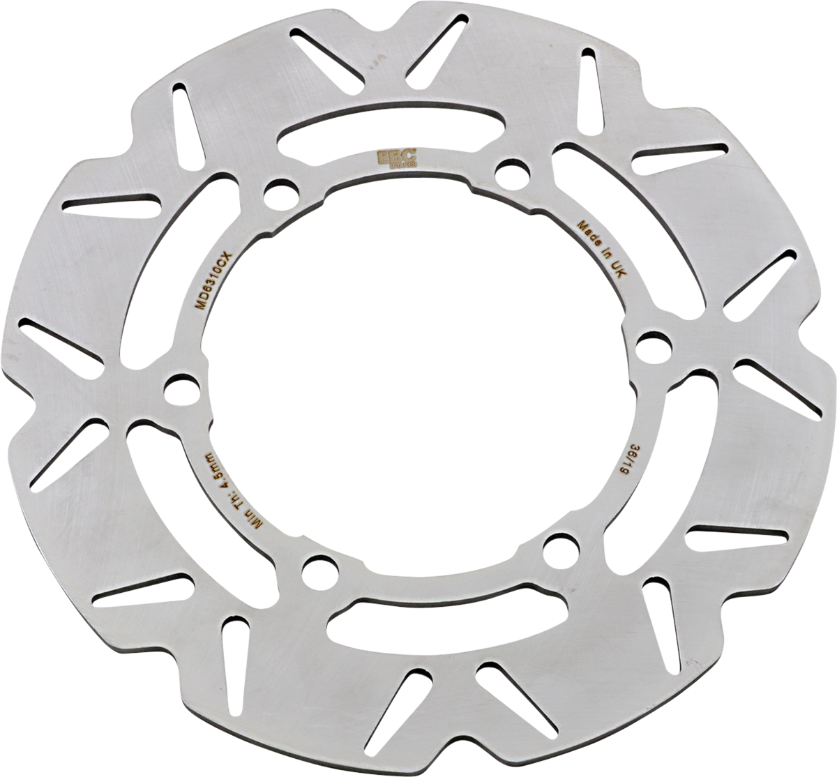 EBC CX Extreme Motocross Brake Rotors, Rear Left - MD6310CX (Kawasaki KLR 650 E / KLR650 / KLR650 Adventure 2008–2024)
