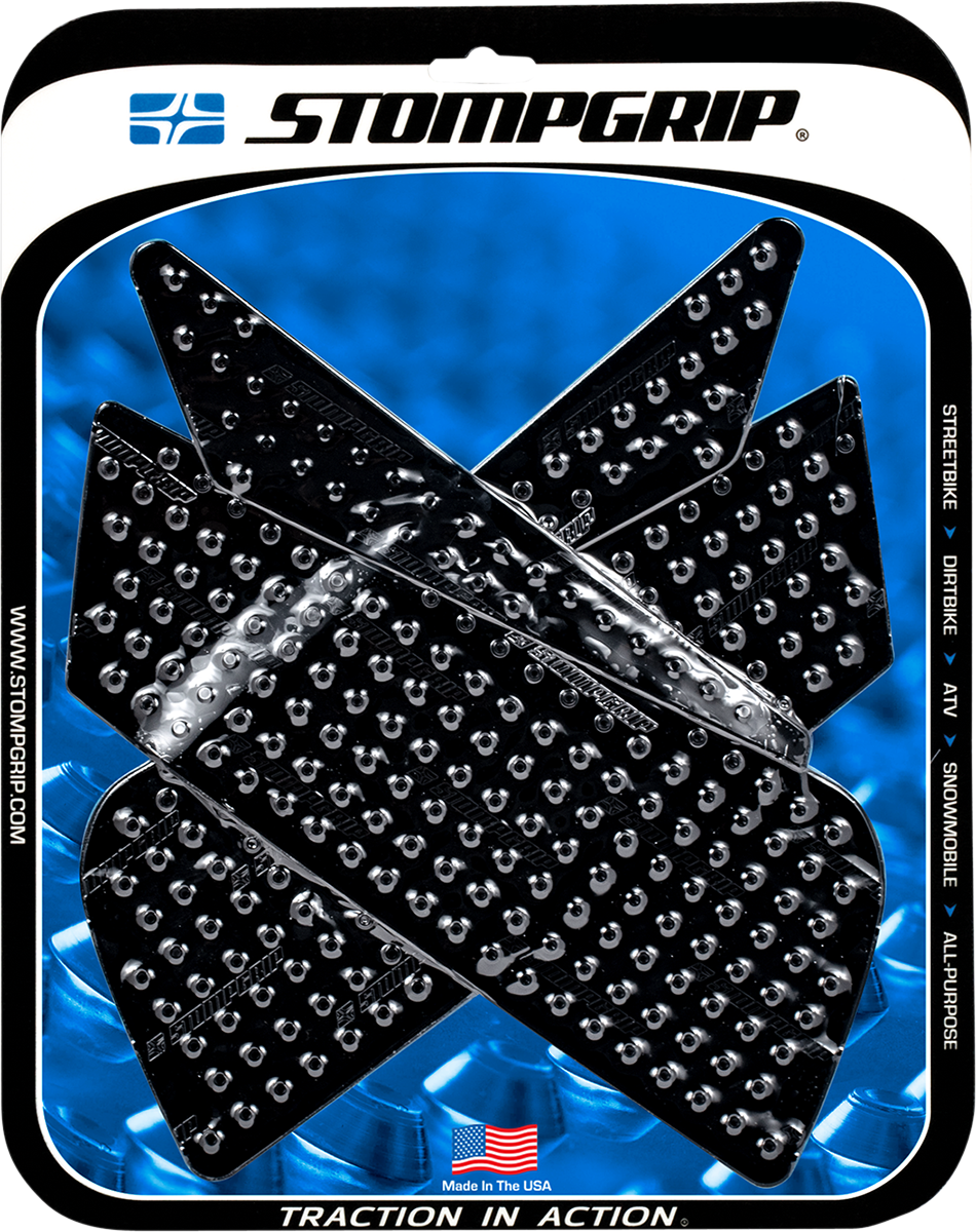 STOMPGRIP 55-10-0065B Tank Grips - Volcano - Black - Ducati '07-'13 | Street