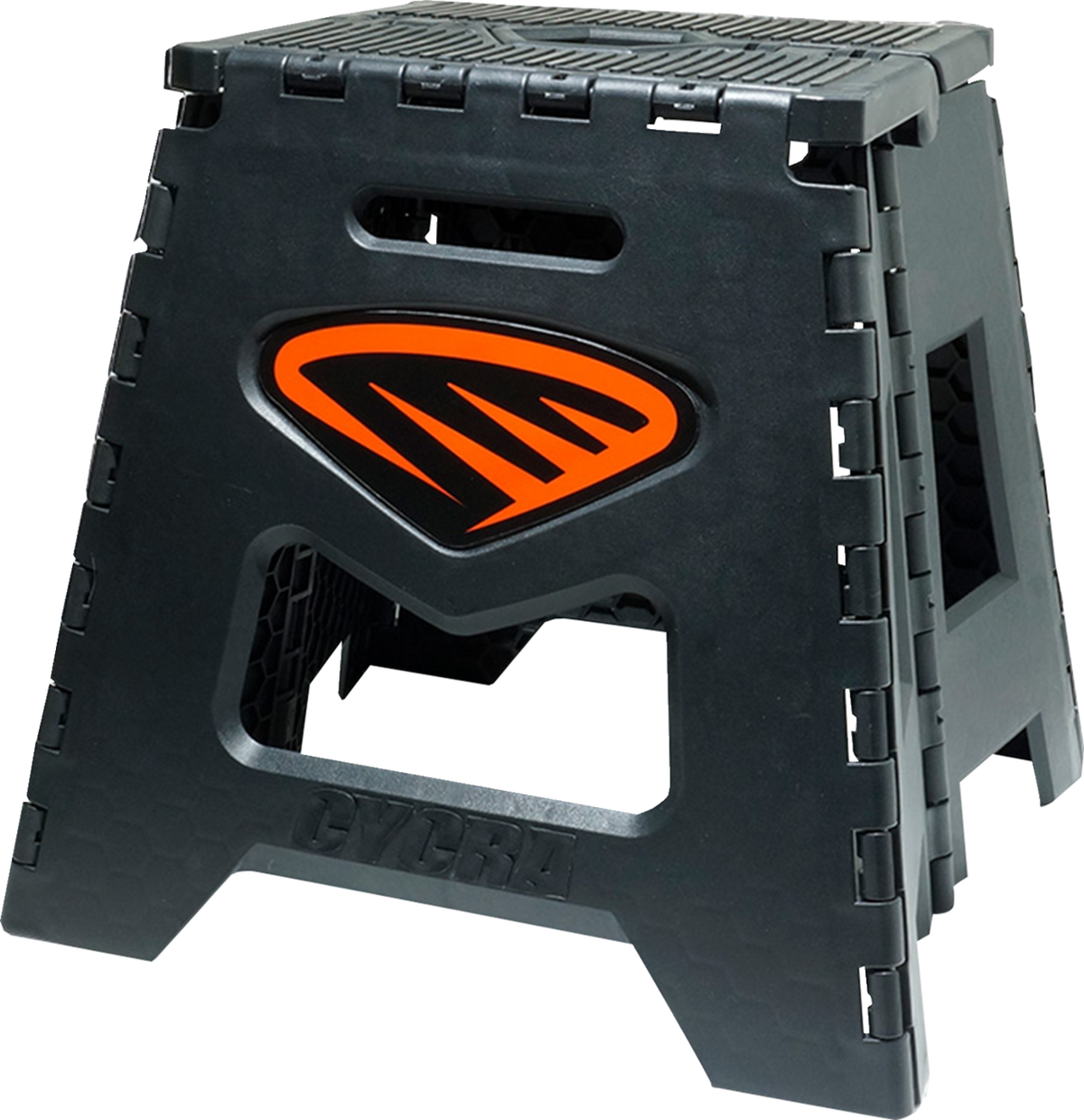Cycra 1CYC-2038-22 Moto Stand - Folding - Black with Orange Decal | Off-Road