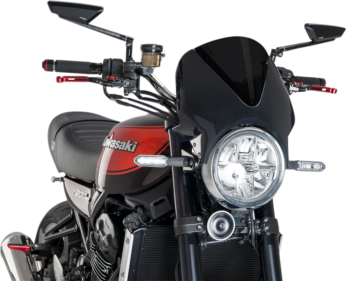Puig Hi-Tech Parts 003NF Windscreen - Black/Dark Smoke | Street