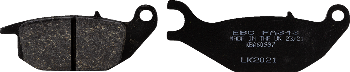 EBC FA Series Organic Base Brake Pads - FA343 (Honda Monkey / CBR125 / Trail 125 2004–2024)