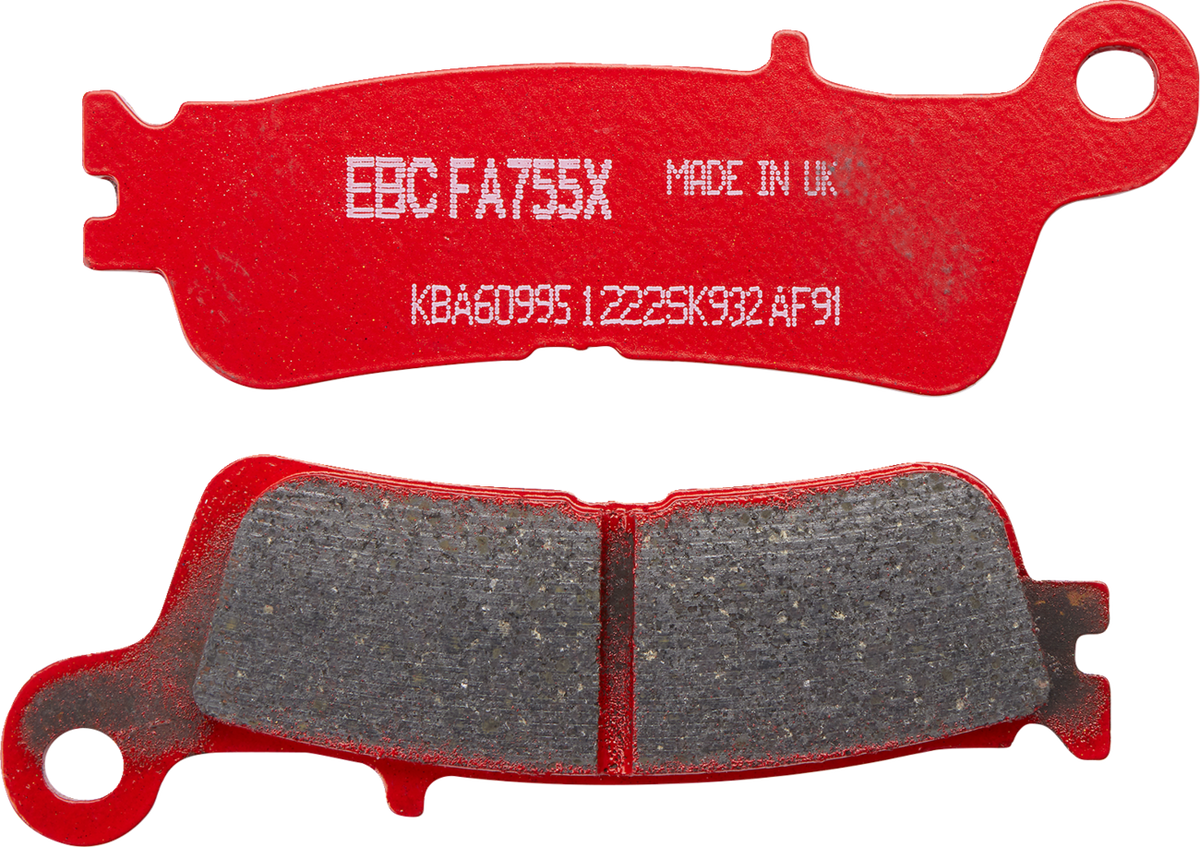 EBC FA-TT Series Semi-sintered Front Left Brake Pads - FA755X (Yamaha Monster Energy Yamaha Racing / YZ250F / WR250F 2020–2025)