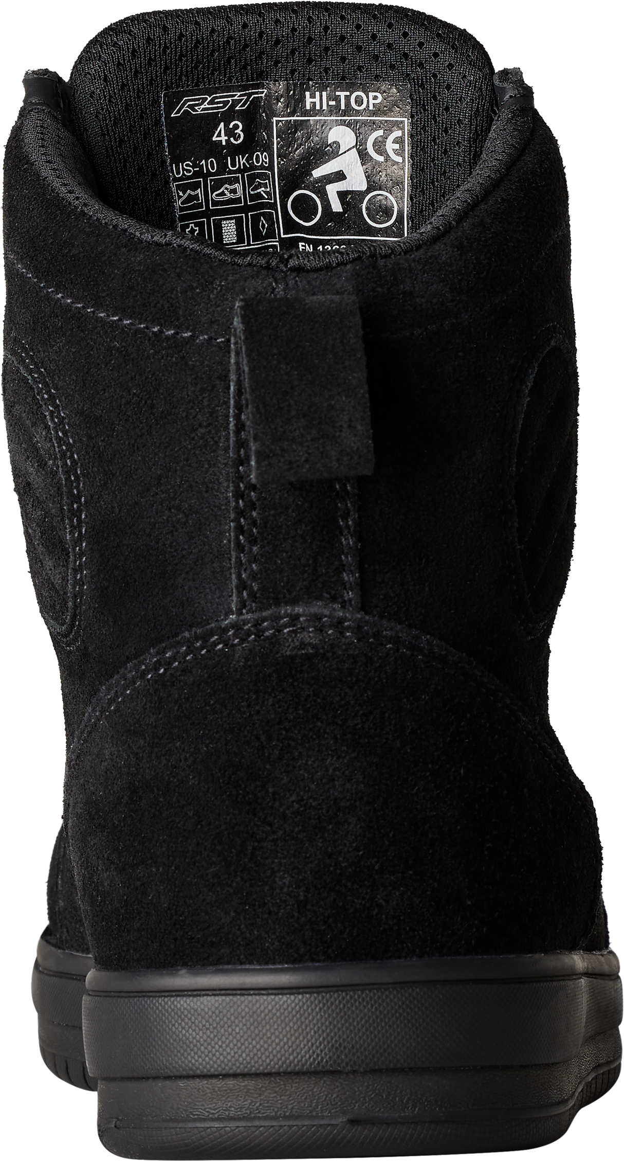 Hitop Moto Sneaker Ce Boot Black Suede Sz 11