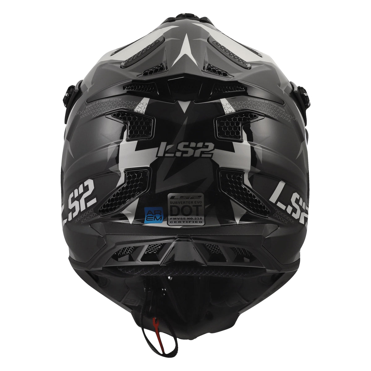 LS2 Subverter EVO Motocross Helmet | Vector | Gloss Black/Gray/White | XS–3XL | 700-1231