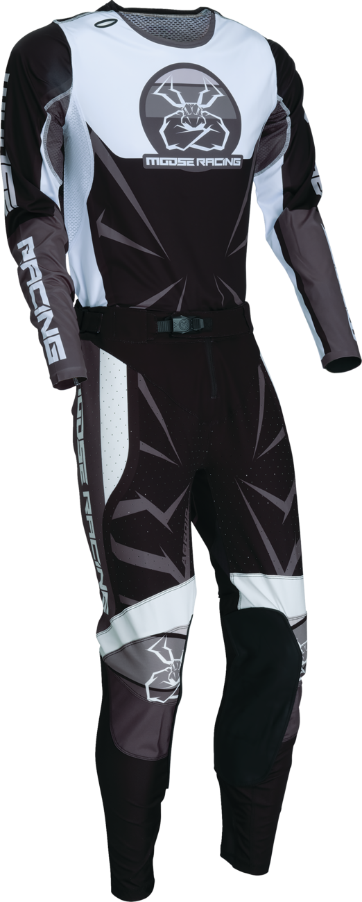 MOOSE RACING Agroid Jersey - Black/White - 3XL 2910-7910 - Cycle City Outdoors