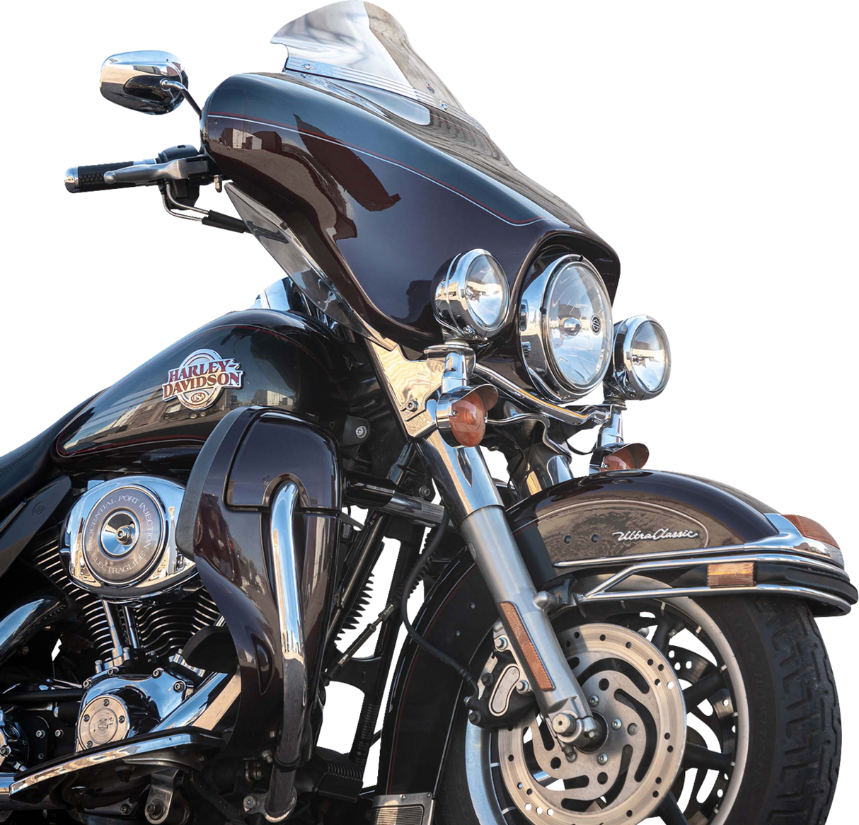 KLOCK WERKS Flare* Windshield - 6-1/2" - Clear - FLH KWW-01-0701