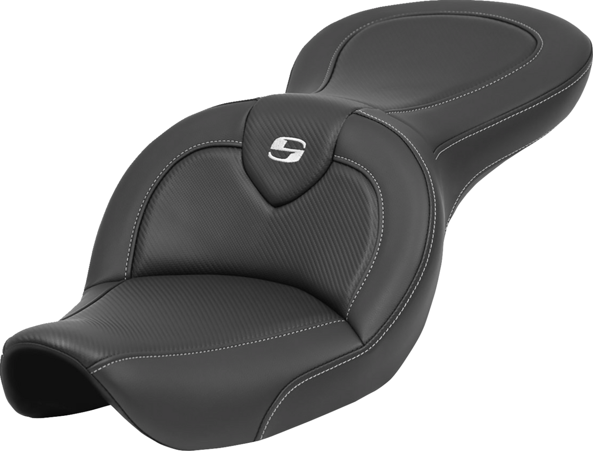 SADDLEMEN Roadsofa* Seat - without Backrest - Carbon Fiber - FXDWG '96-'23 896-05-185