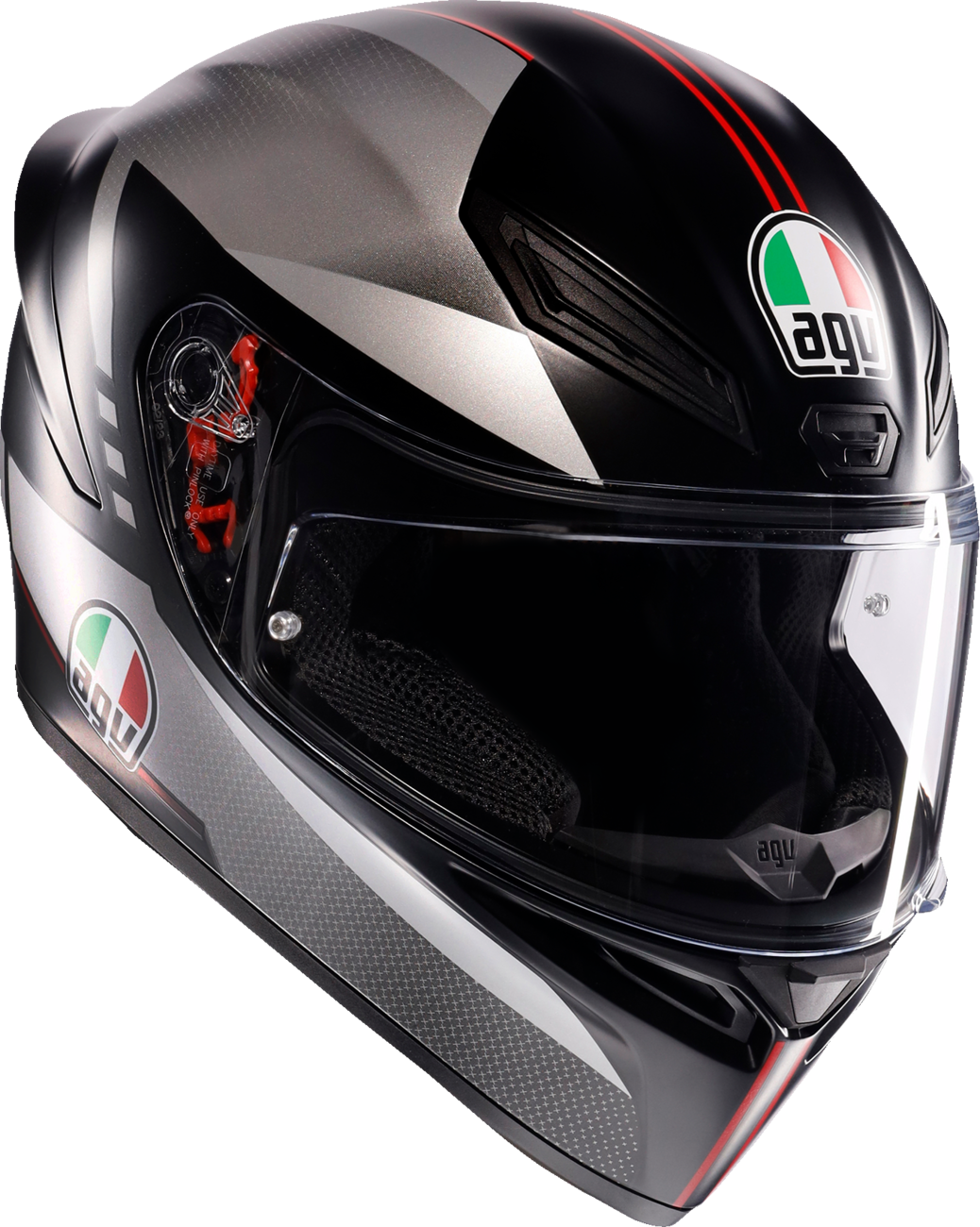 AGV K1 S Helmet - Lap - Matte Black/Gray/Red - 2XL 2118394003-034-XXL