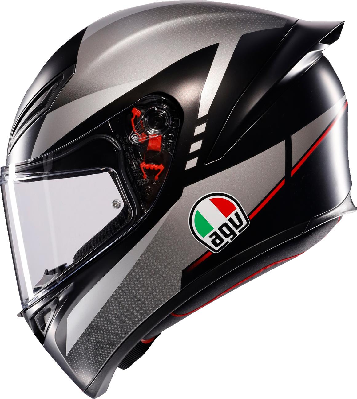 AGV K1 S Helmet - Lap - Matte Black/Gray/Red - 2XL 2118394003-034-XXL