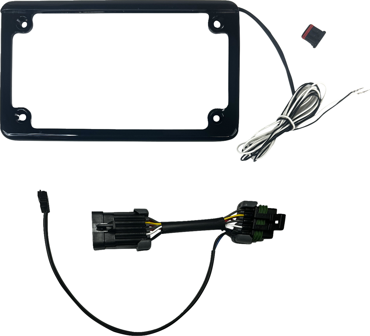 CUSTOM DYNAMICS Lighted License Plate Frame - Gloss Black - RZR Pro CD-LPF-RZRPRO