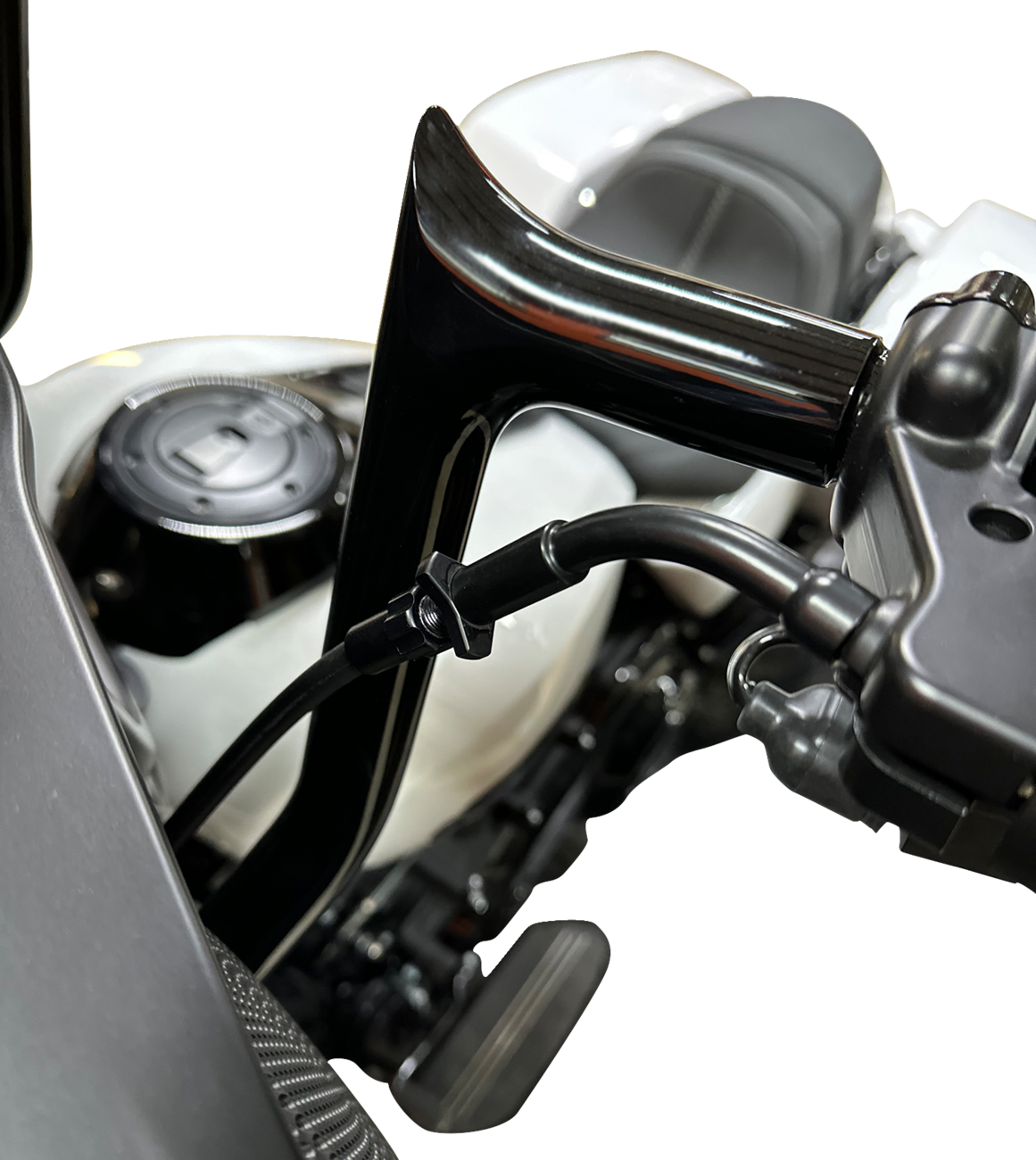 FAT BAGGERS INC. EZ Install Upper Clutch Cable - FLHX/FLTR SE - +2" - Black 108002-B