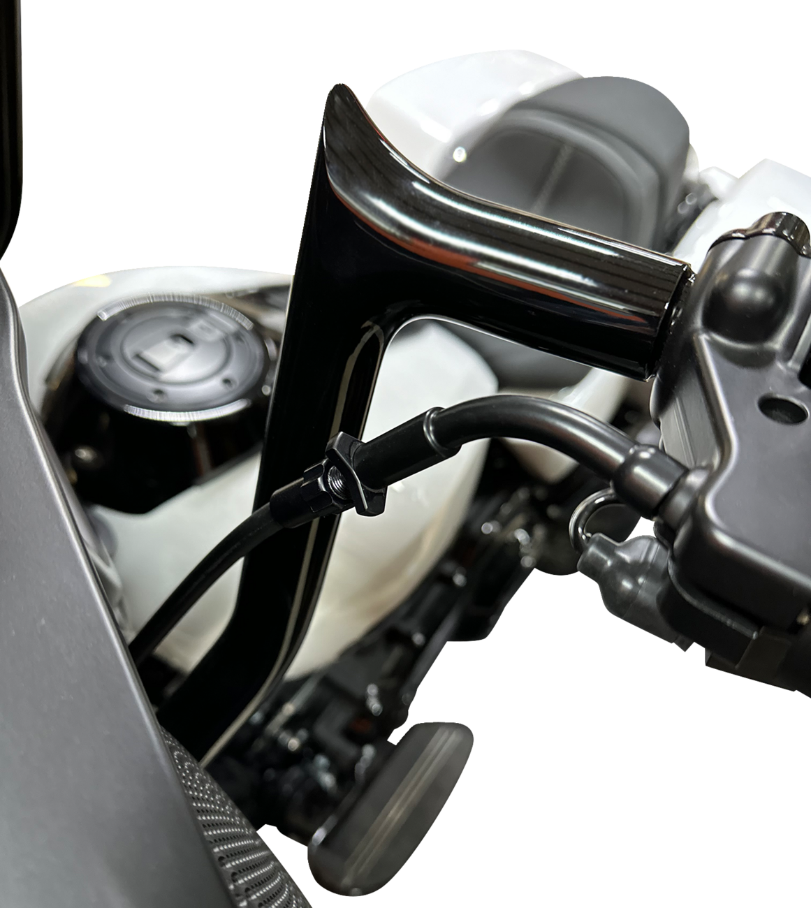 FAT BAGGERS INC. EZ Install Upper Clutch Cable - FLTR/FLHX '21-'23 - +2" - Black 118002-B