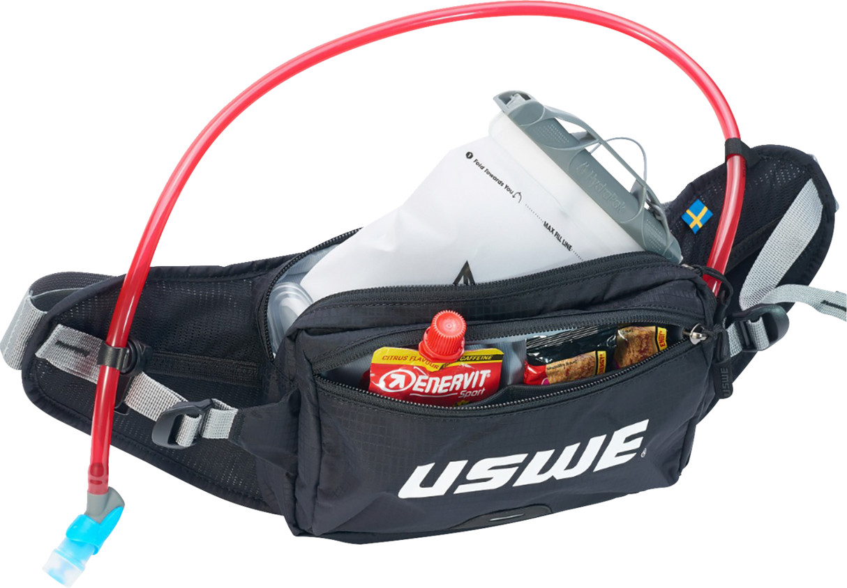 USWE ZULO Hydration Waist Pack - 2L - Black 2024301