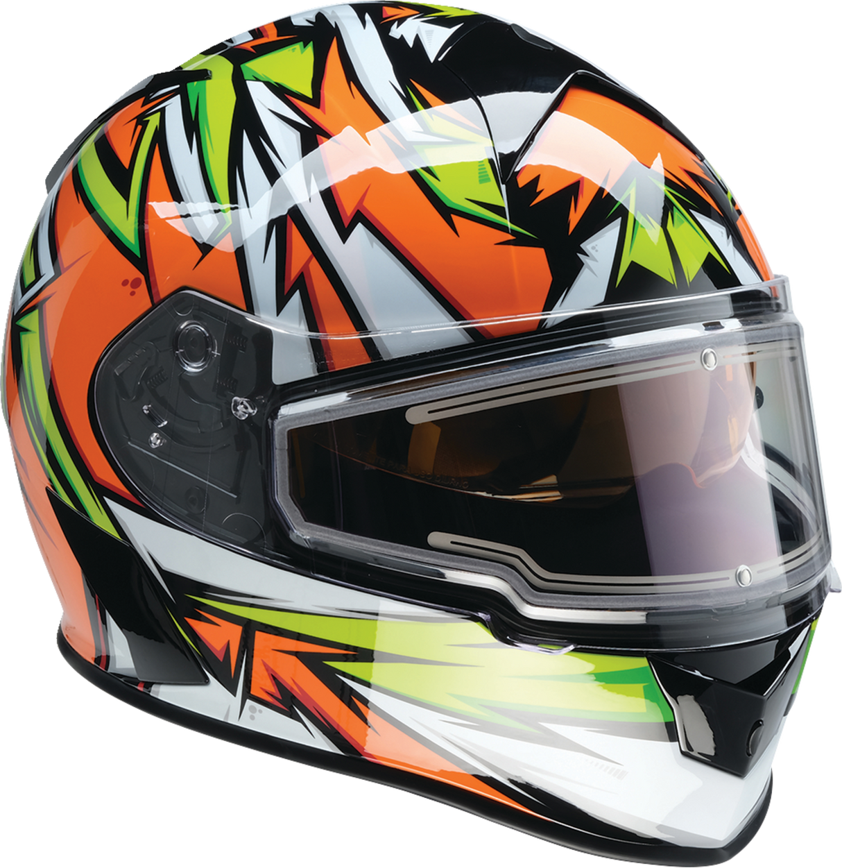 Z1R Warrant Helmet - Neuron - Orange/Green - Medium 0101-17225