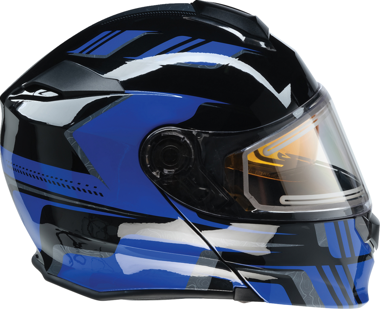 Z1R Solaris Snow Helmet - First Tracks - Black/Blue - Small 0120-0832