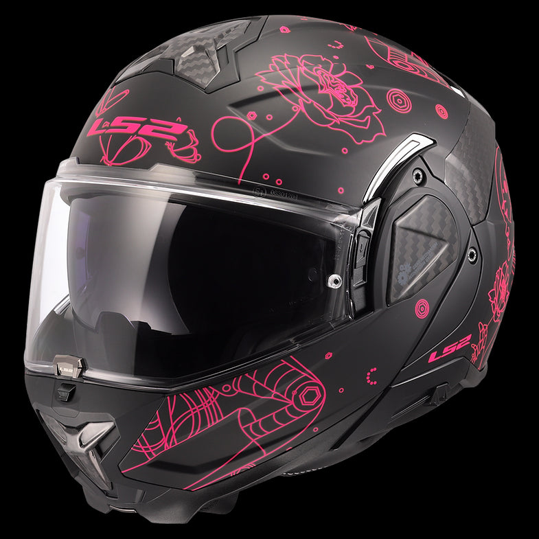 LS2 - Advant II Sophia Matte Black Modular Helmet