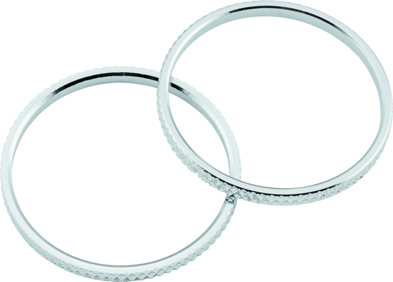 Kuryakyn Knurled Accent Rings Chrome (Pair) - Cycle City Outdoors