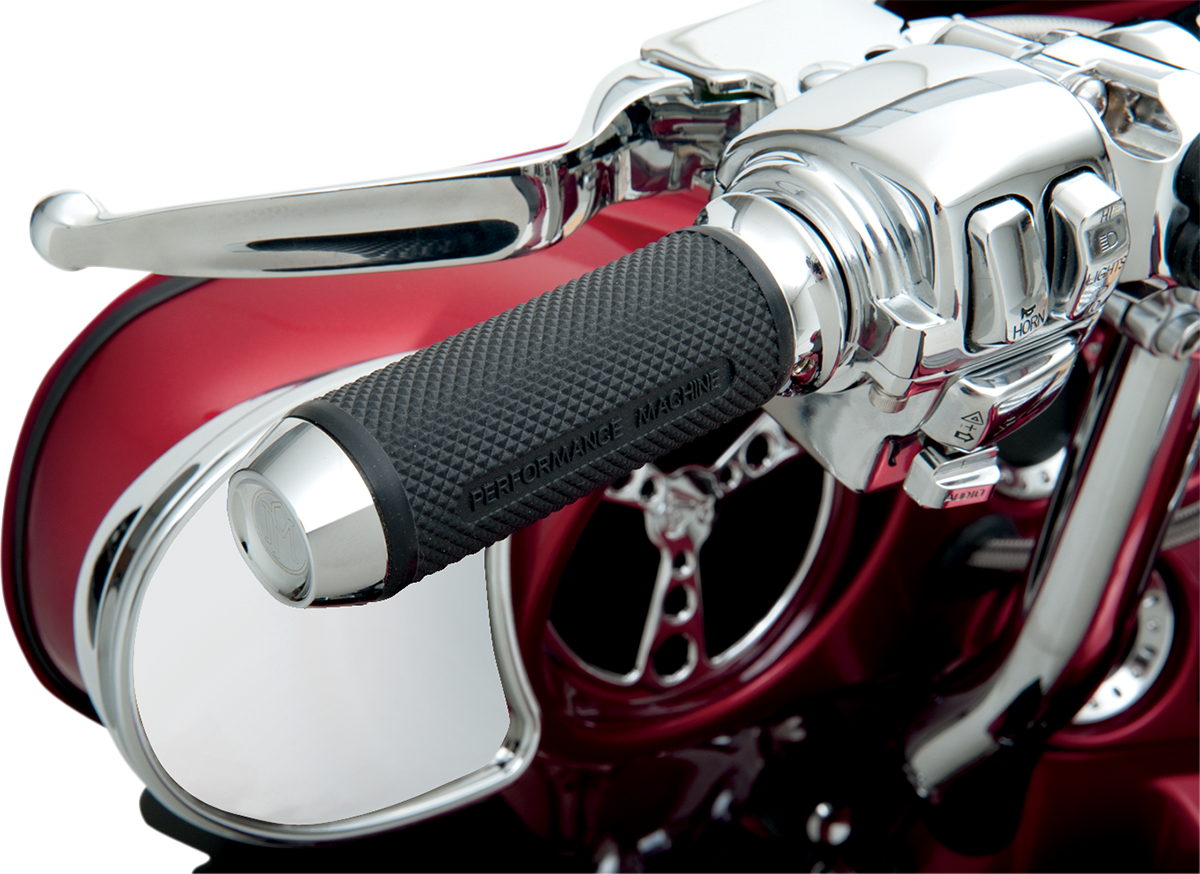PERFORMANCE MACHINE (PM) Grips - Elite - TBW - Chrome 0063-2028-CH