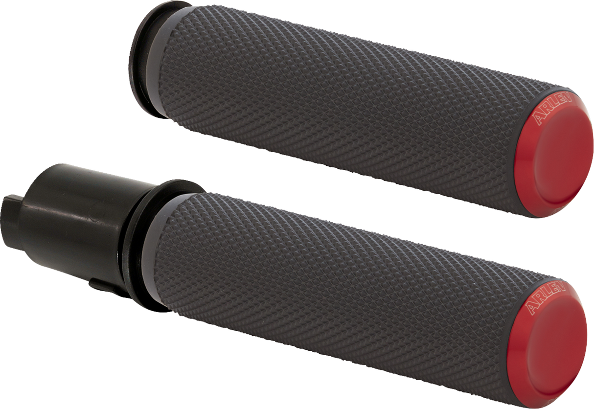 ARLEN NESS Grips - Knurled - TBW - Red 500-055