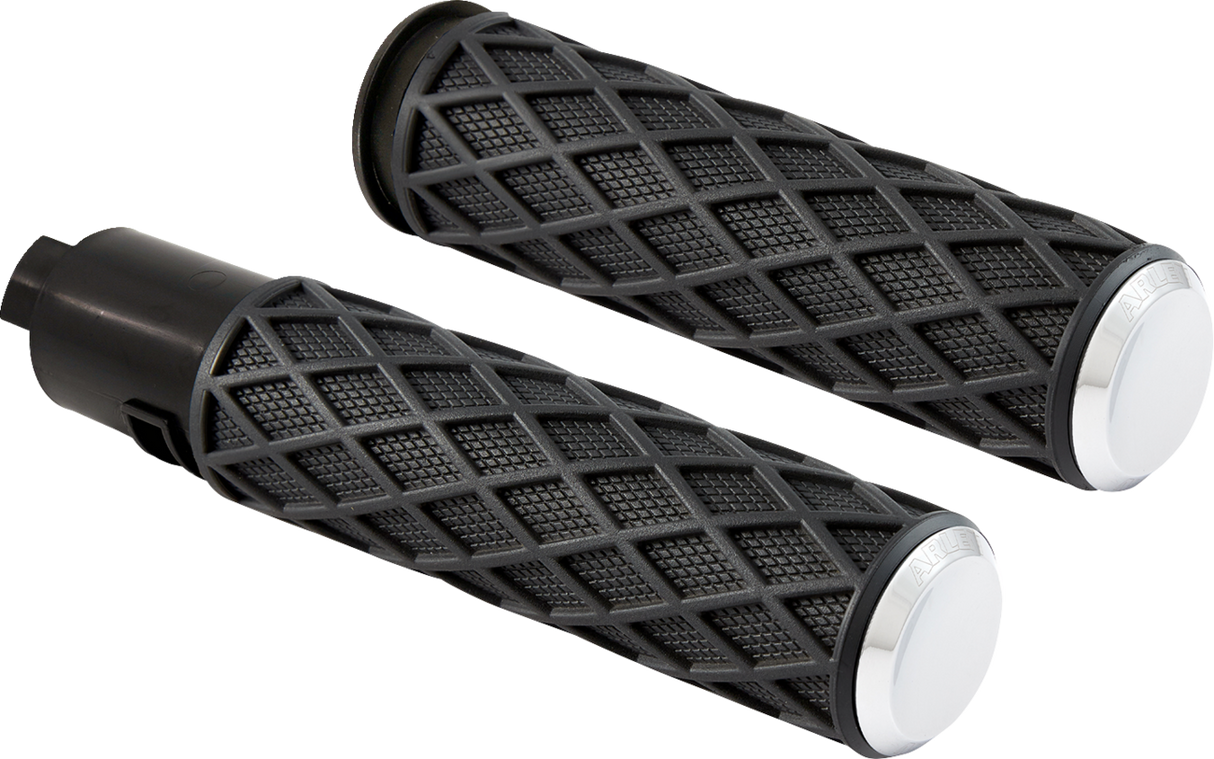 ARLEN NESS Grips - Diamond - TBW - Chrome 500-059
