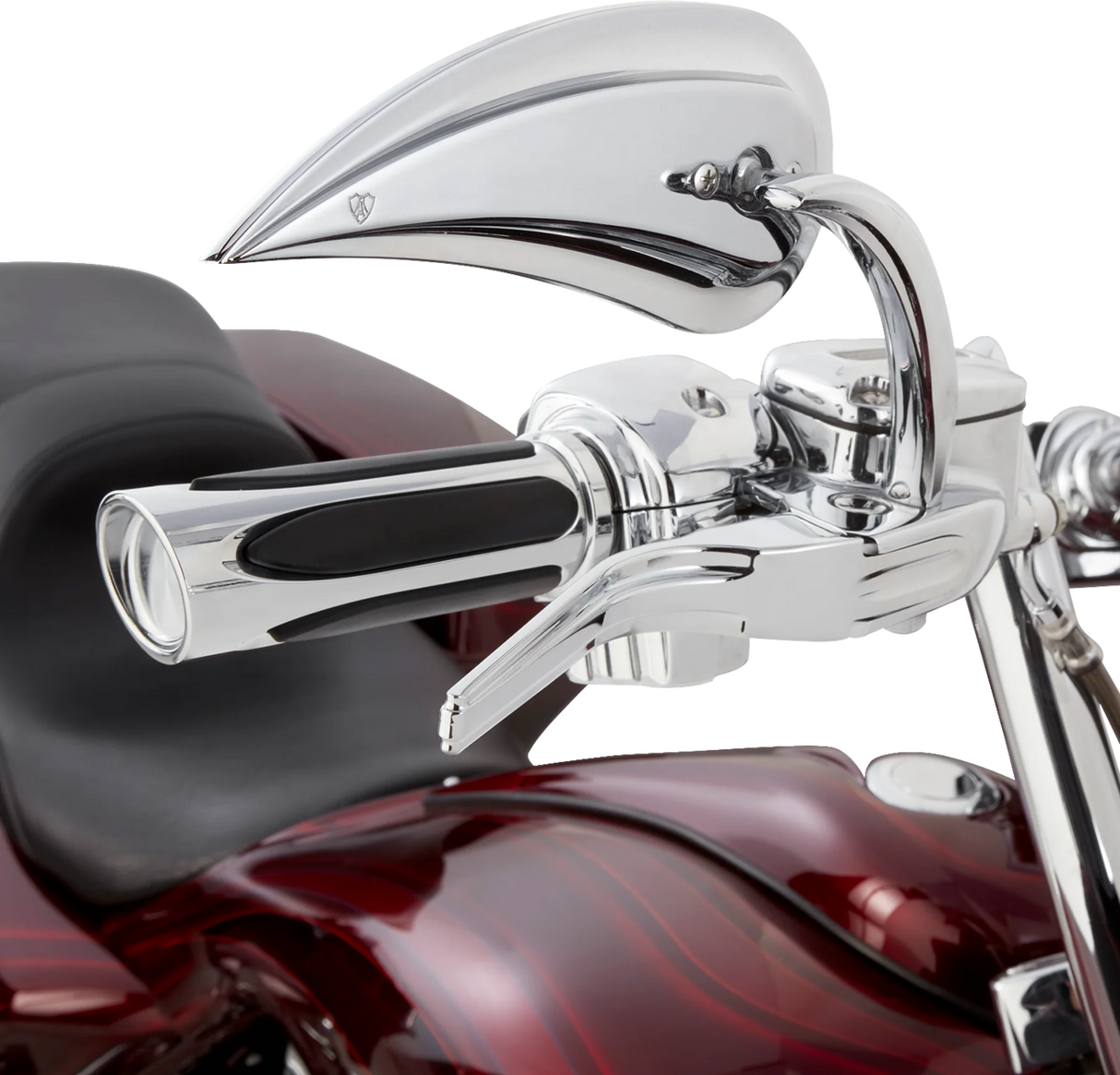 ARLEN NESS Grips - Comfort - Deep Cut - TBW - Chrome 500-070