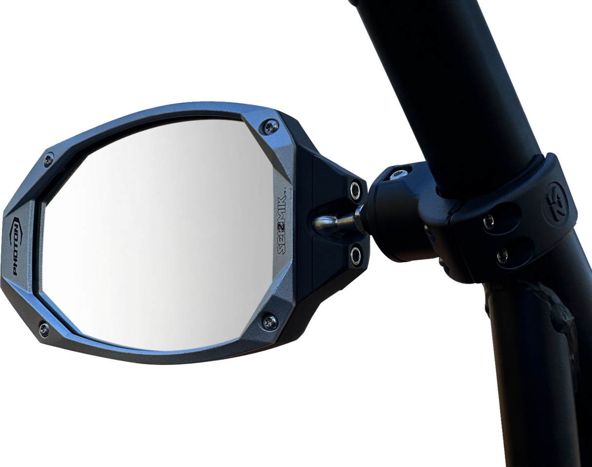 SEIZMIK Mirror - Photon - Side View - Oval - Black/Blue 56-18112