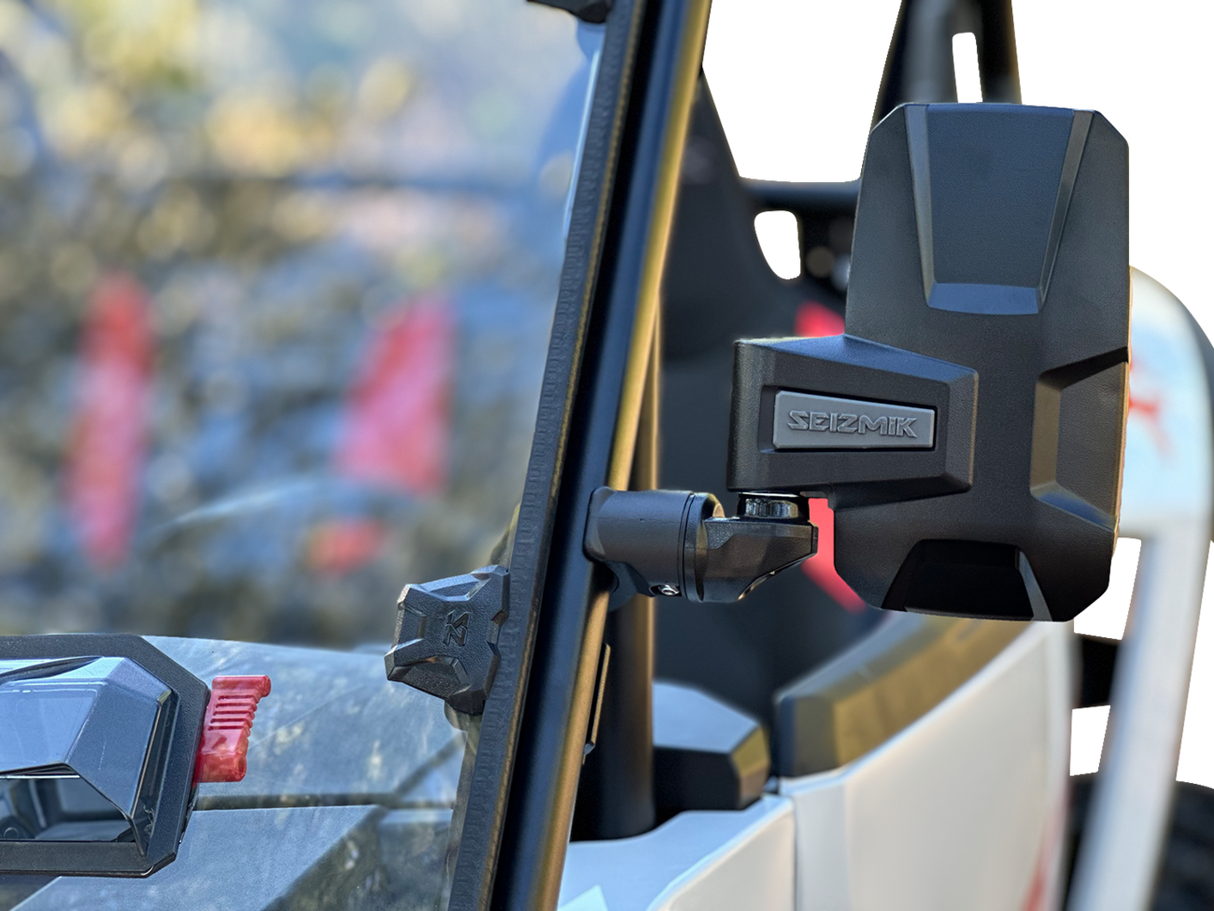 SEIZMIK Mirror - Embark - Side View - Rectangle - Black 56-18114