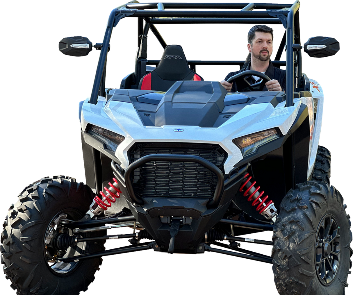 SEIZMIK Mirror - Photon - Side View - Oval - Black/Blue 56-18112