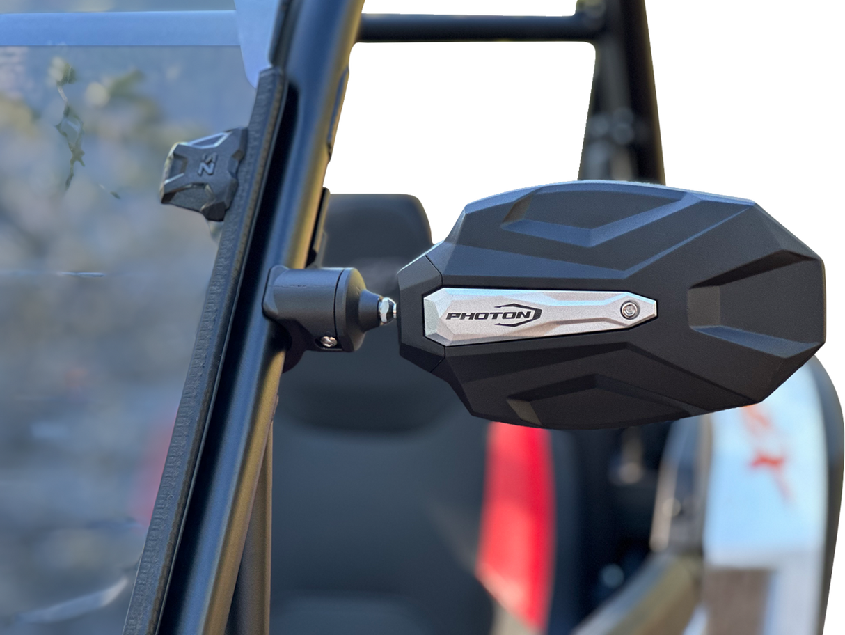 SEIZMIK Mirror - Photon - Side View - Oval - Black/Blue 56-18112